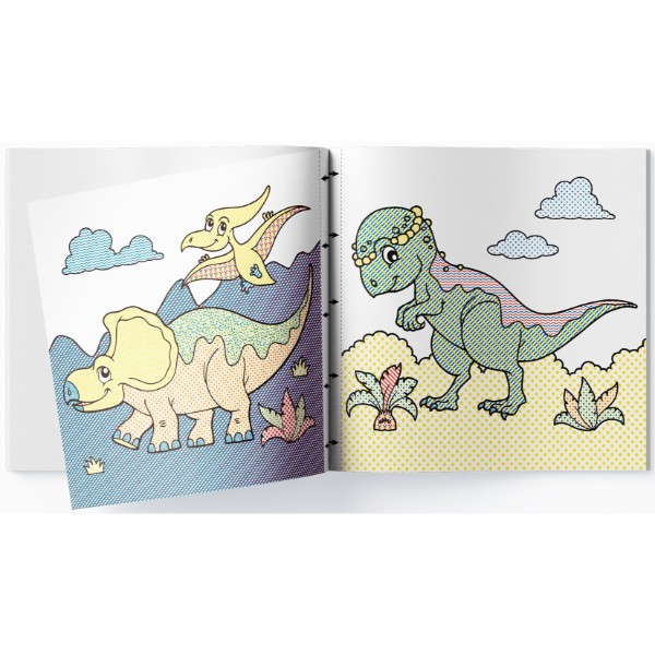 Фото - Раскраски Crystal Book лучшая водяная. Динозавры (9789669871039)